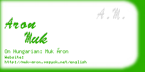 aron muk business card